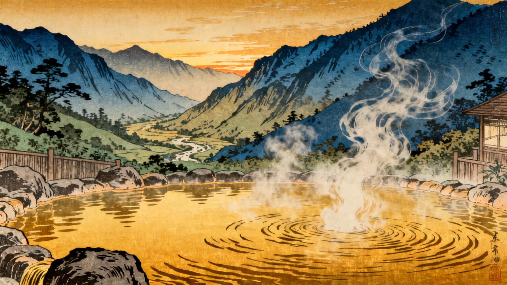 瑞穗溫泉 — 花蓮縱谷中的黃金湯