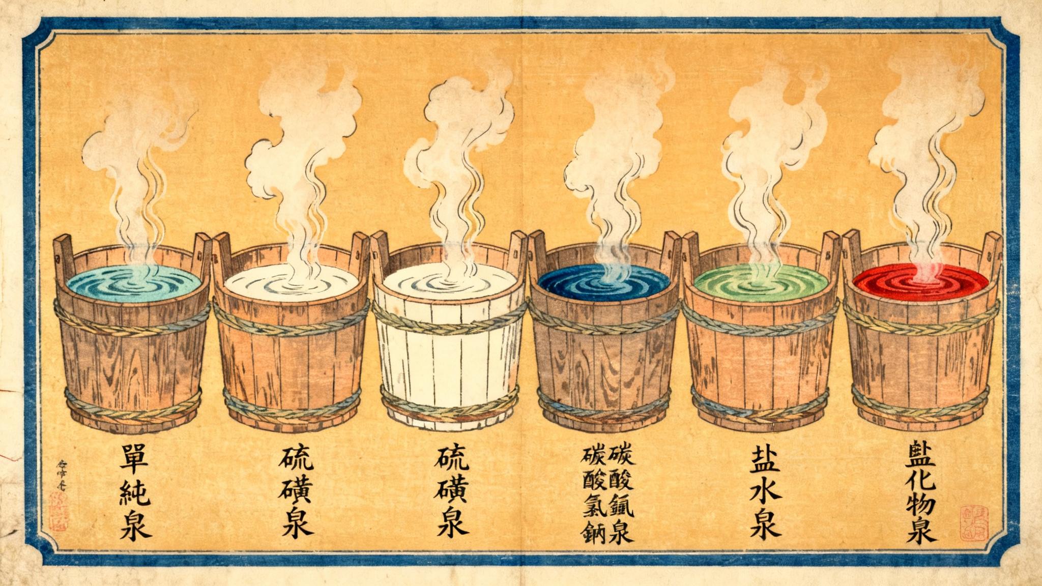 溫泉的六大分類 — 認識不同泉質