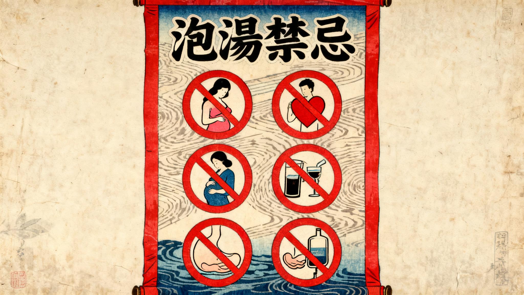 泡湯禁忌 — 這些人不宜泡湯