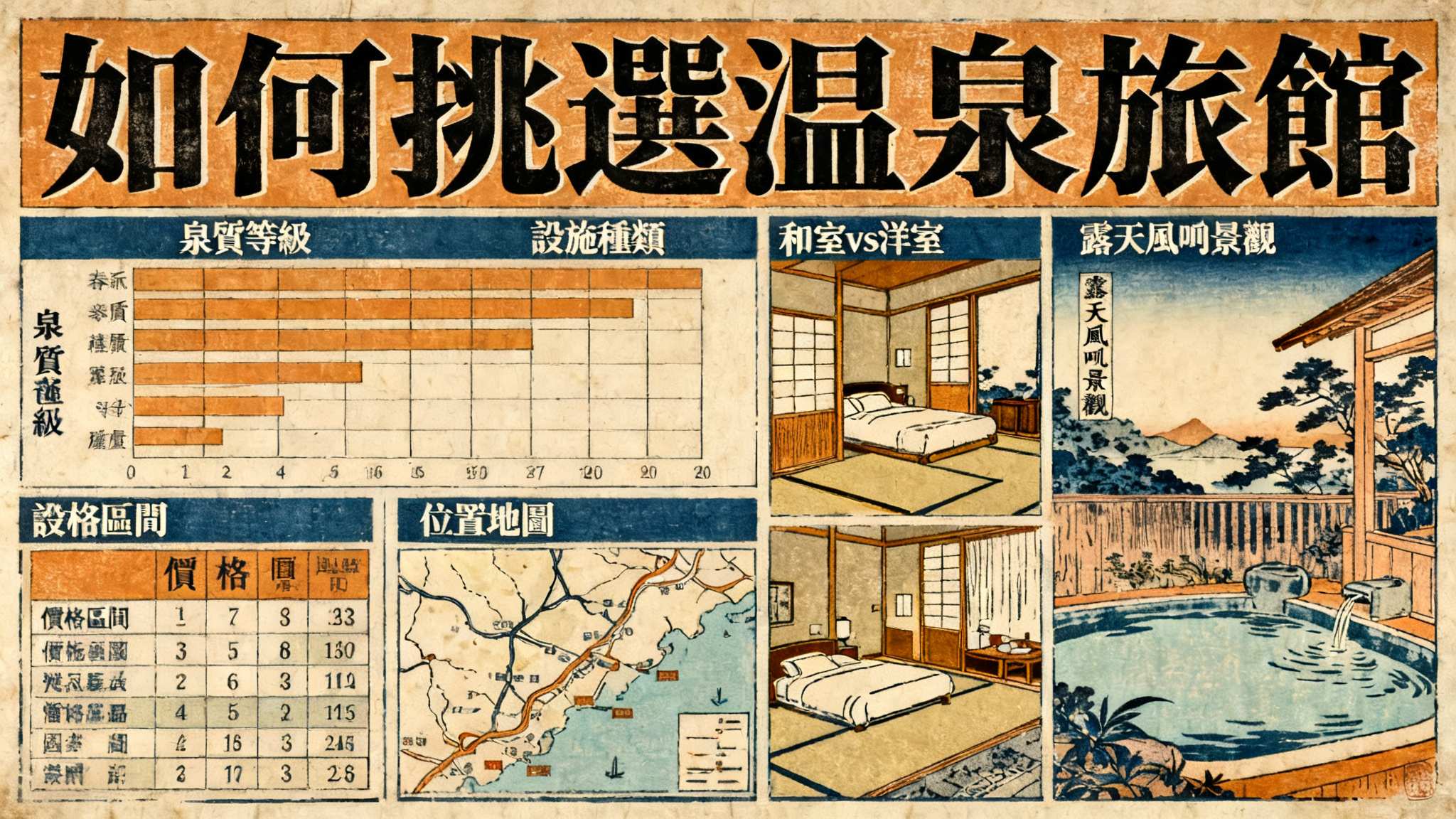 如何挑選適合自己的溫泉旅館